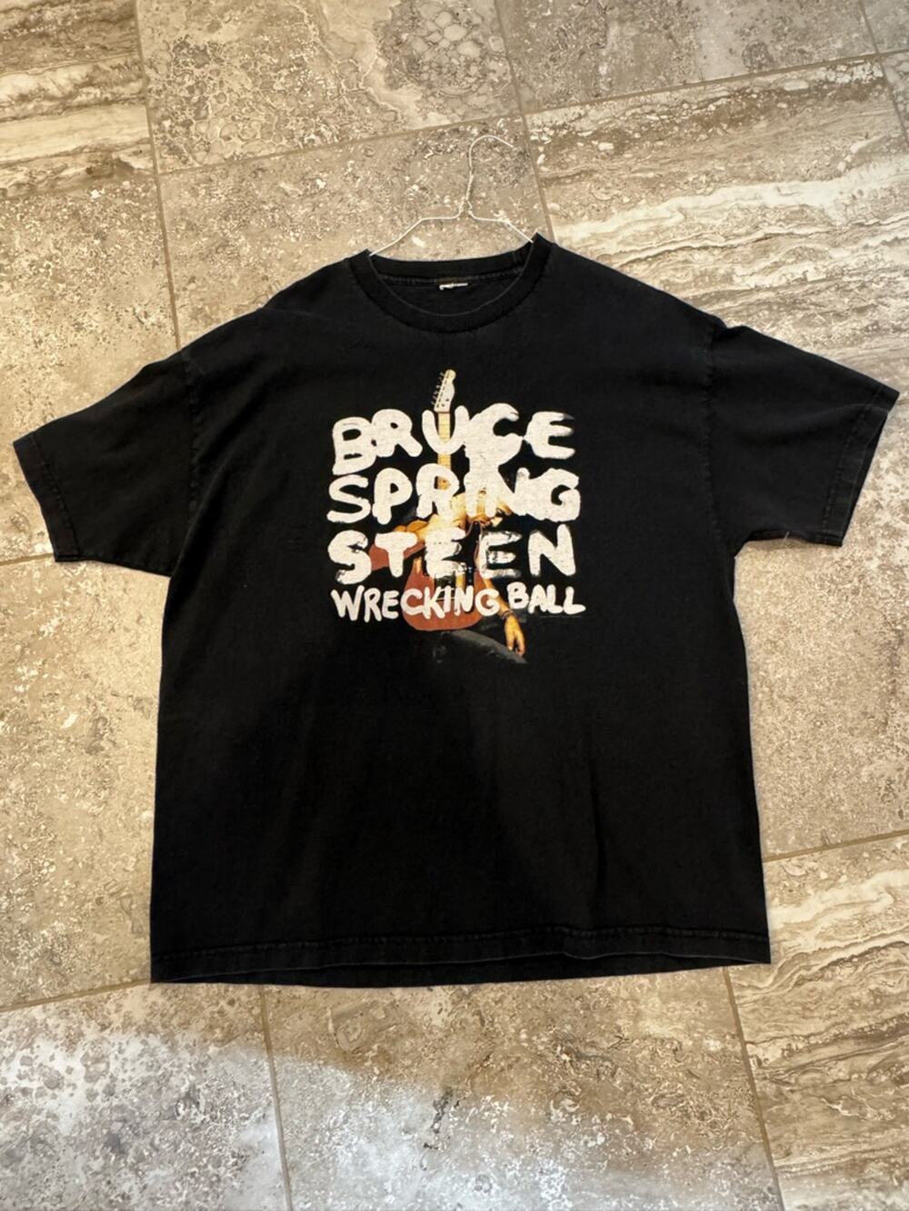 Bruce Springsteen XXL Wrecking Ball Black Graphic Tee
